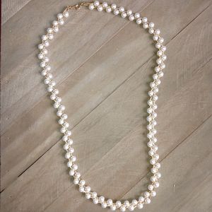 Braided Pearl Necklace